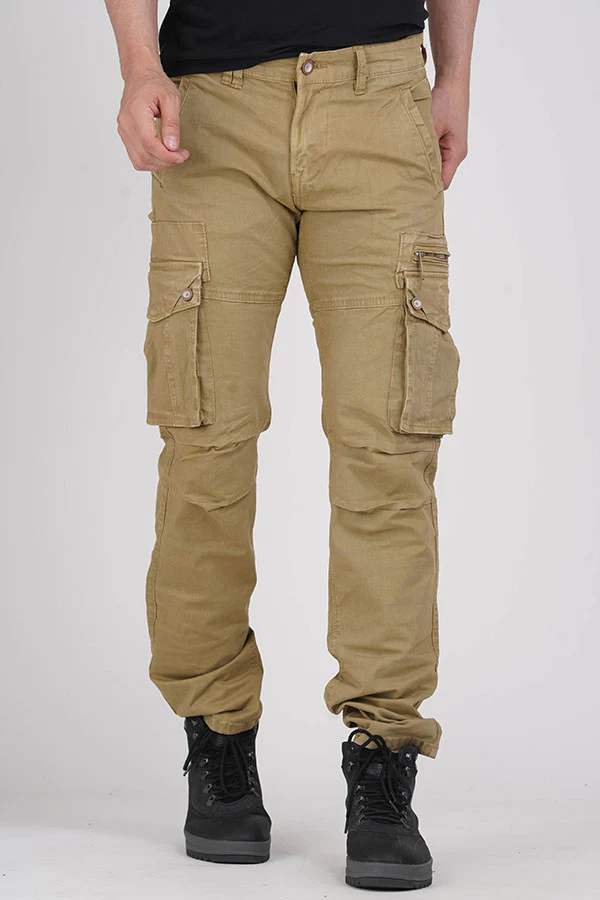 Light Khaki Regular Fit Cargo Pant