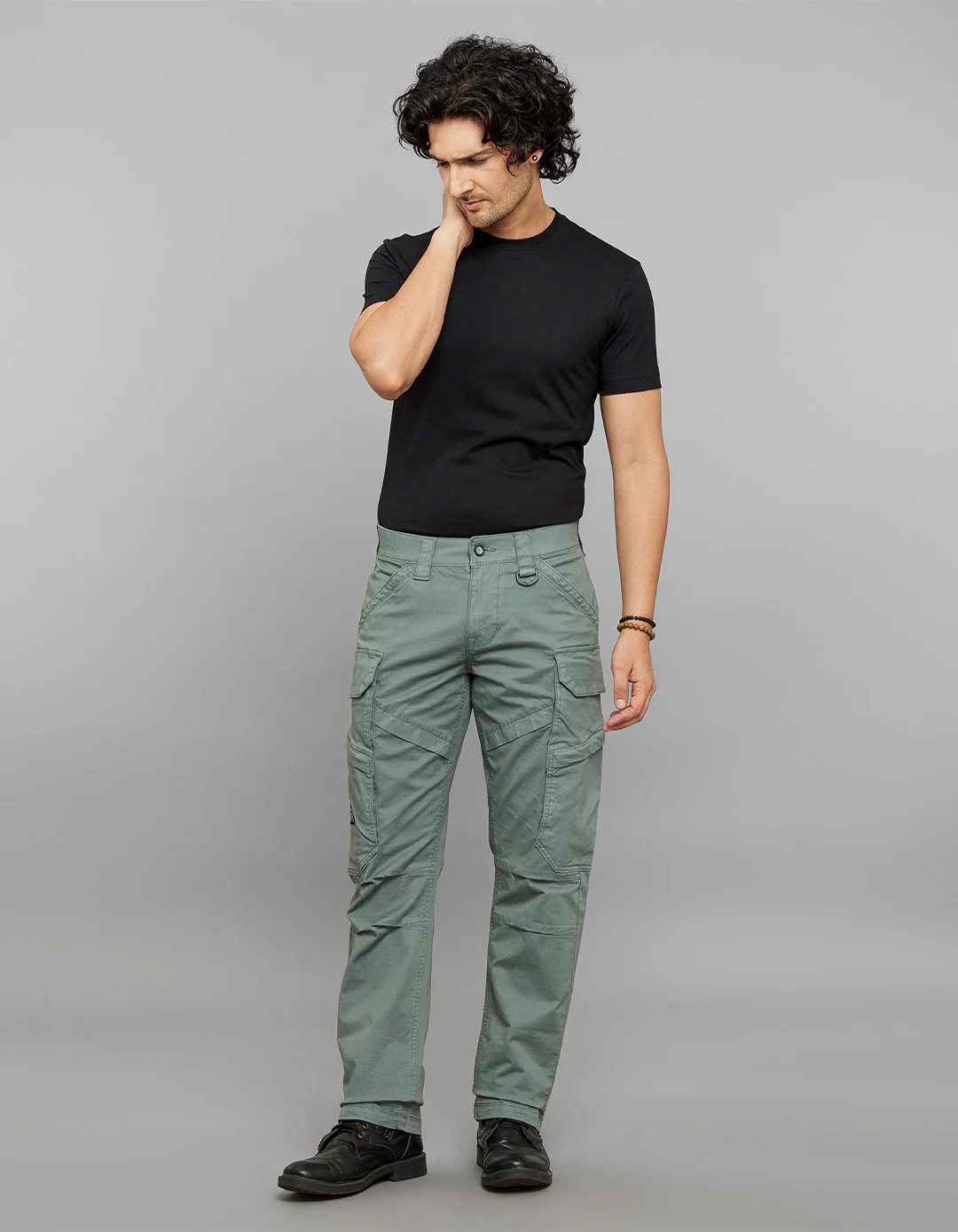 Aqaba Comfort Straight Fit Stretch Cargo Pants - Image 2