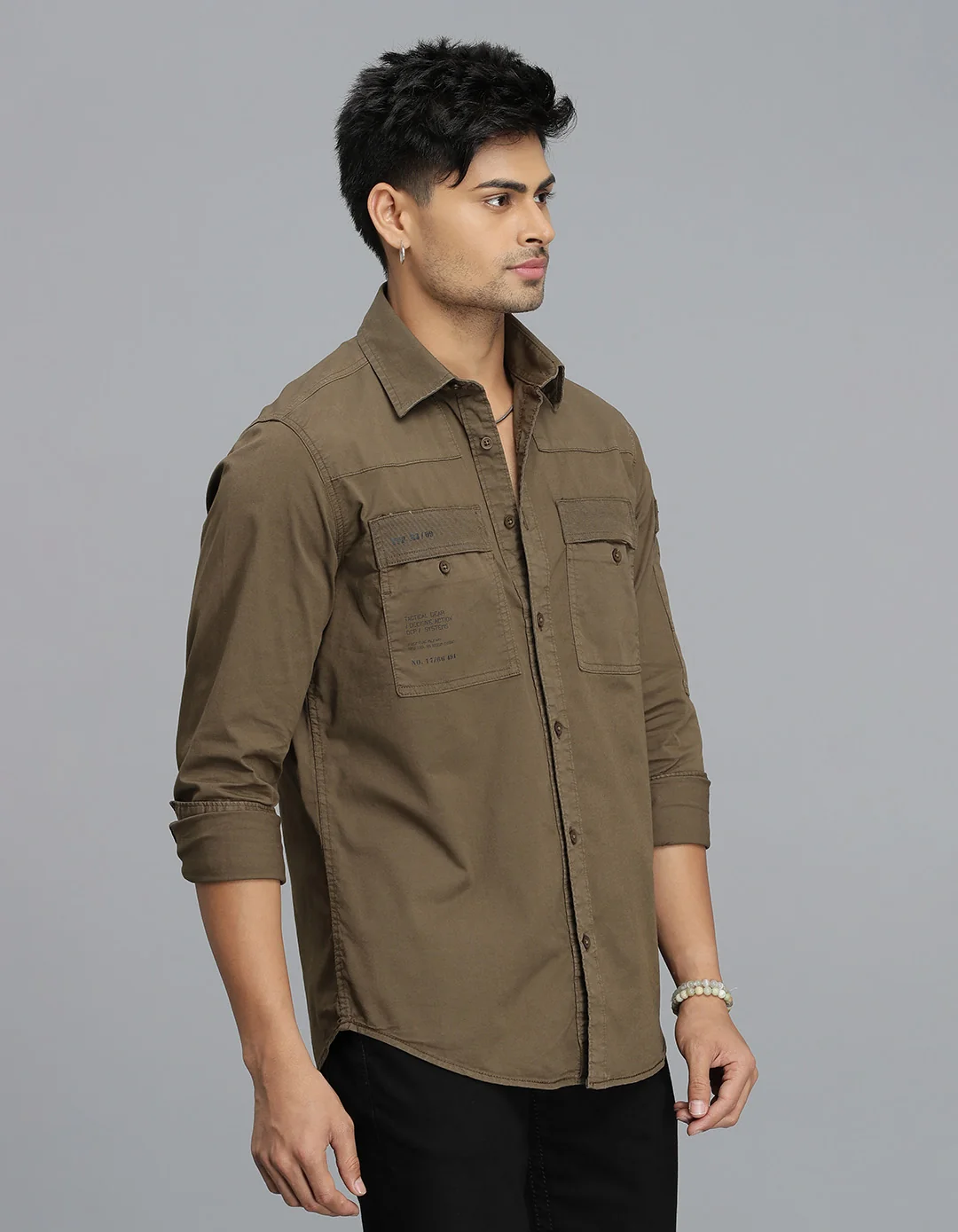 Bean Full Sleeves Cargo Shirt - Image 4