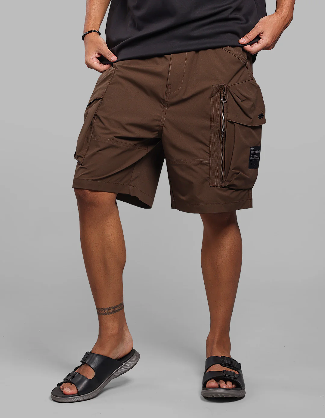 Coffee Loose Fit Utility Short - Image 3