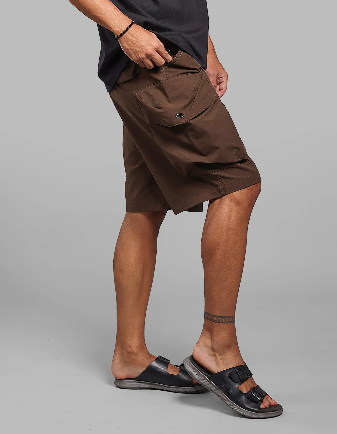 Coffee Loose Fit Utility Short - Image 4