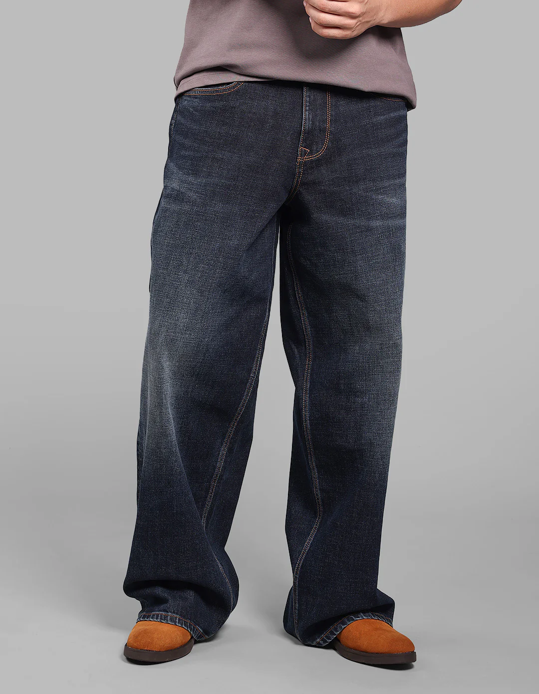 Dark Blue Extra Loose Fit Jeans