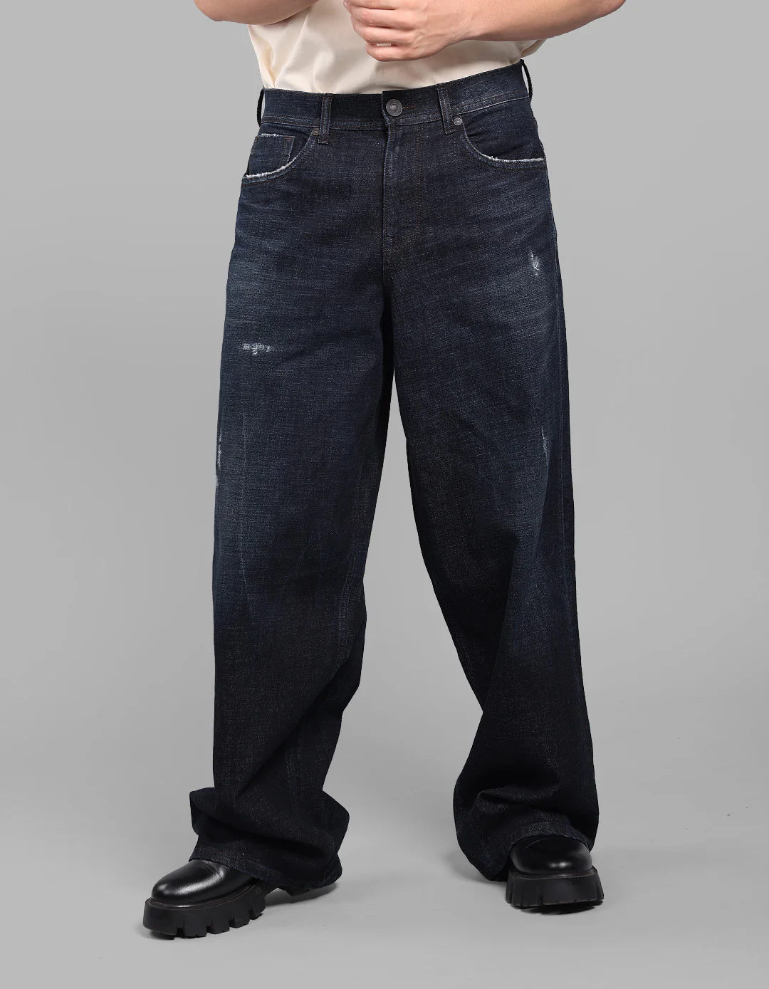 Dark Blue Extra Loose Fit Jeans