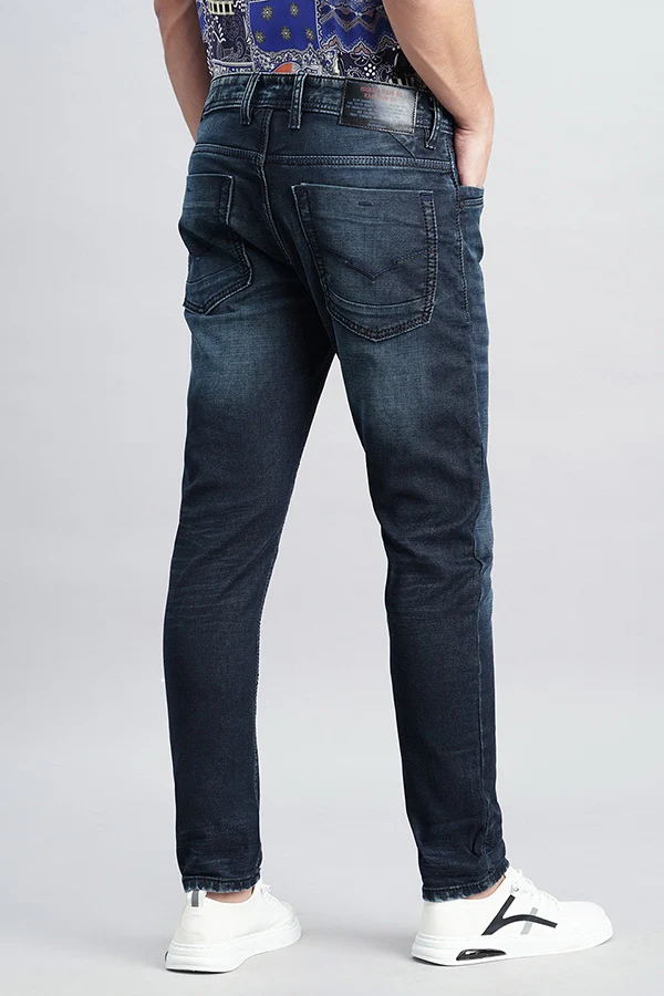 Dark Blue Low-Rise Ankle Length Jeans - Image 4