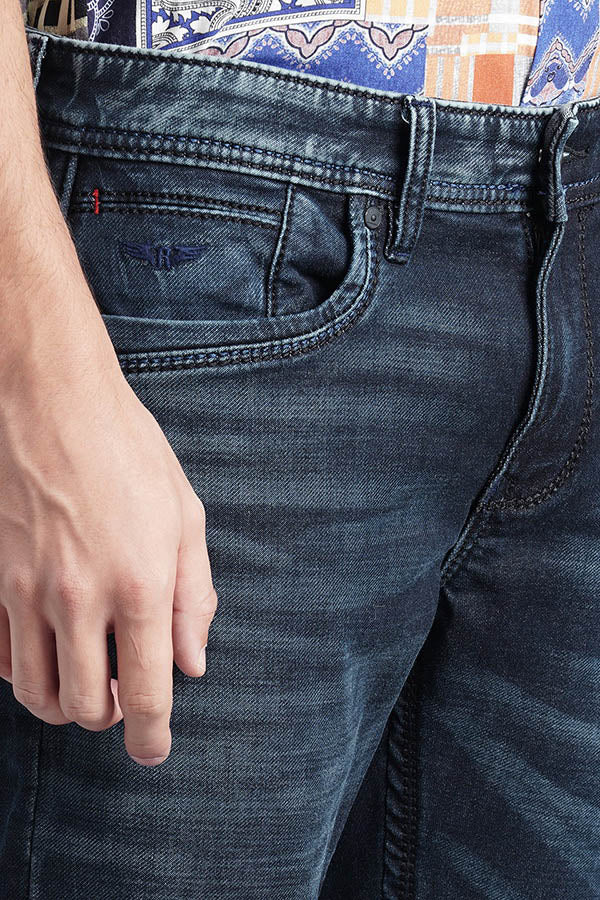 Dark Blue Low-Rise Ankle Length Jeans - Image 6