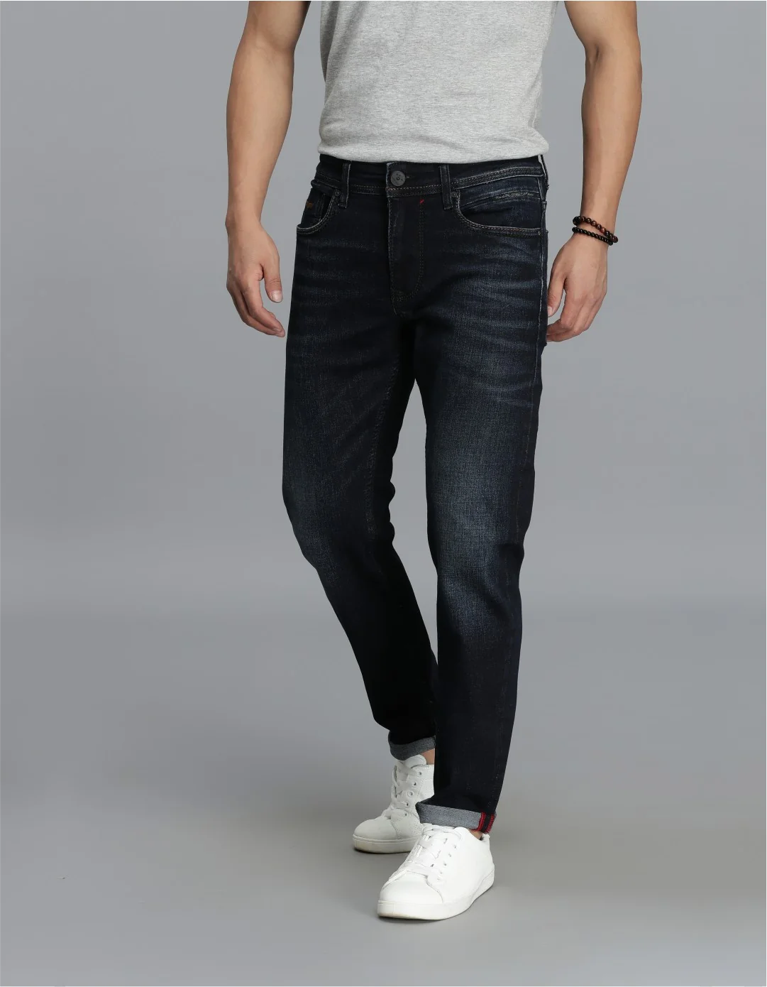 Dark Blue Low-Rise Ankle Length jeans - Image 3