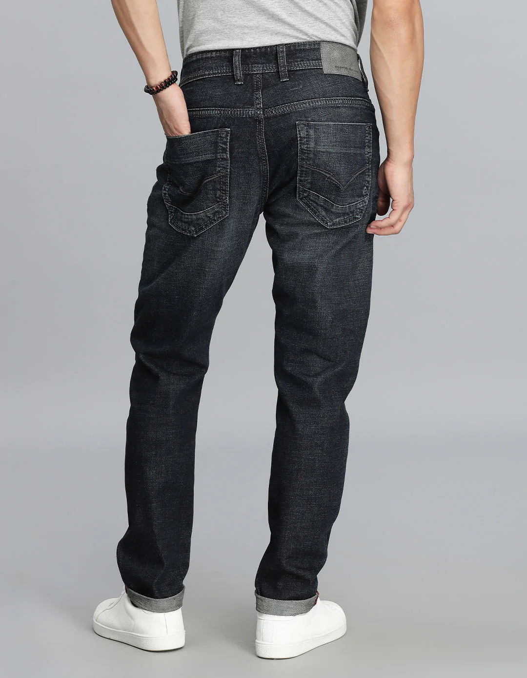 Dark Blue Low-Rise Ankle Length Jeans - Image 5