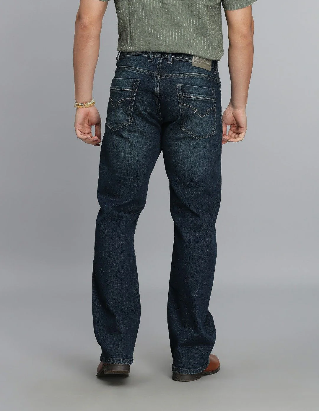 Dark Blue Midrise Loose Fit jeans - Image 5