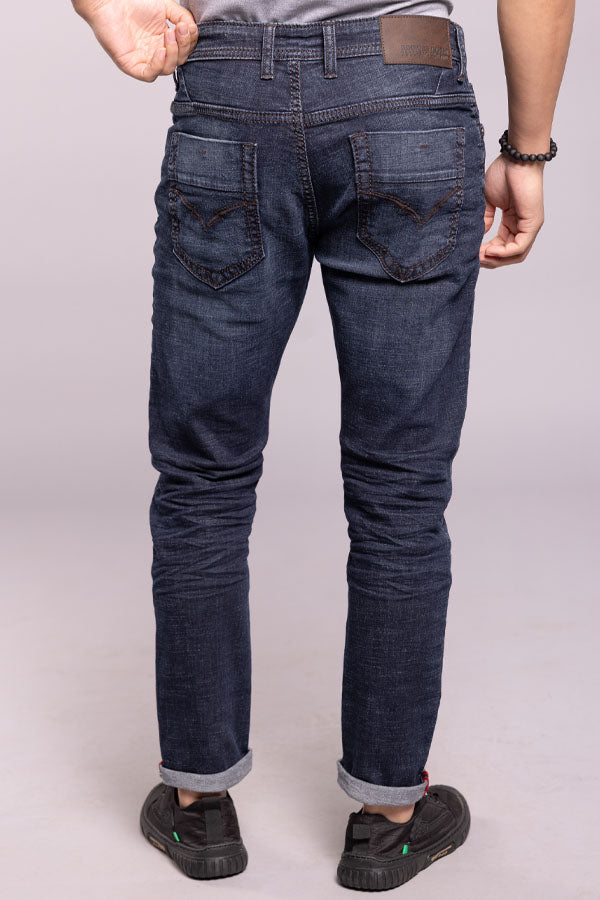 Dark Blue Low-Rise Ankle Length Jeans - Image 6