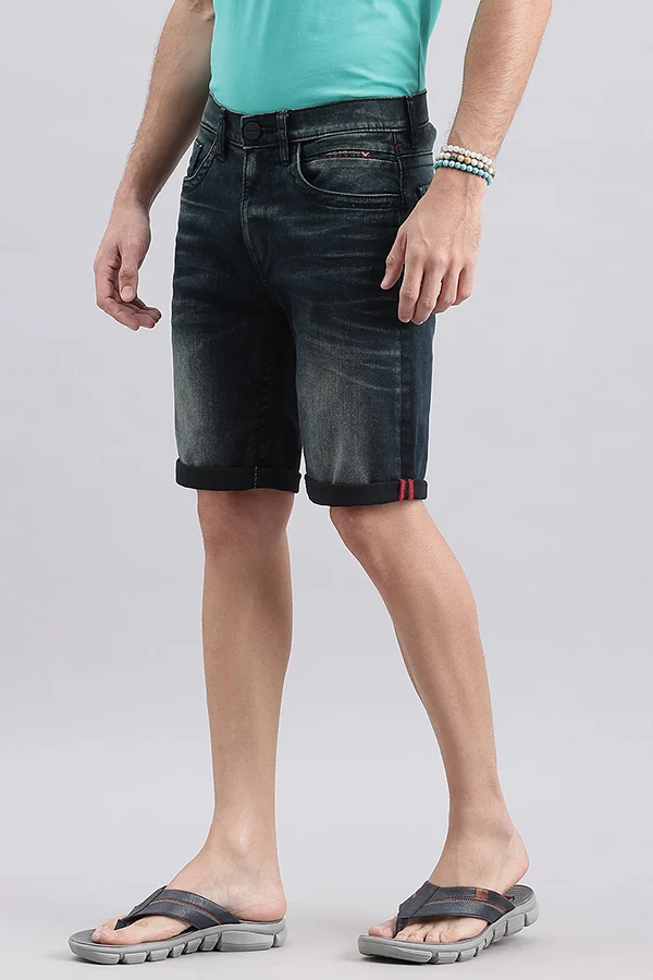 Dark Blue Denim Short - Image 5