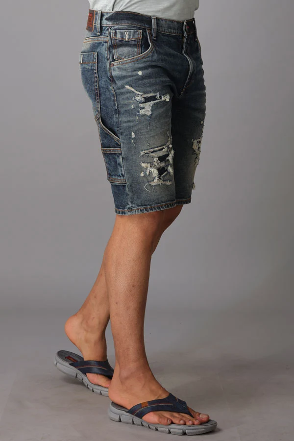 Dark Blue Denim Short - Image 4