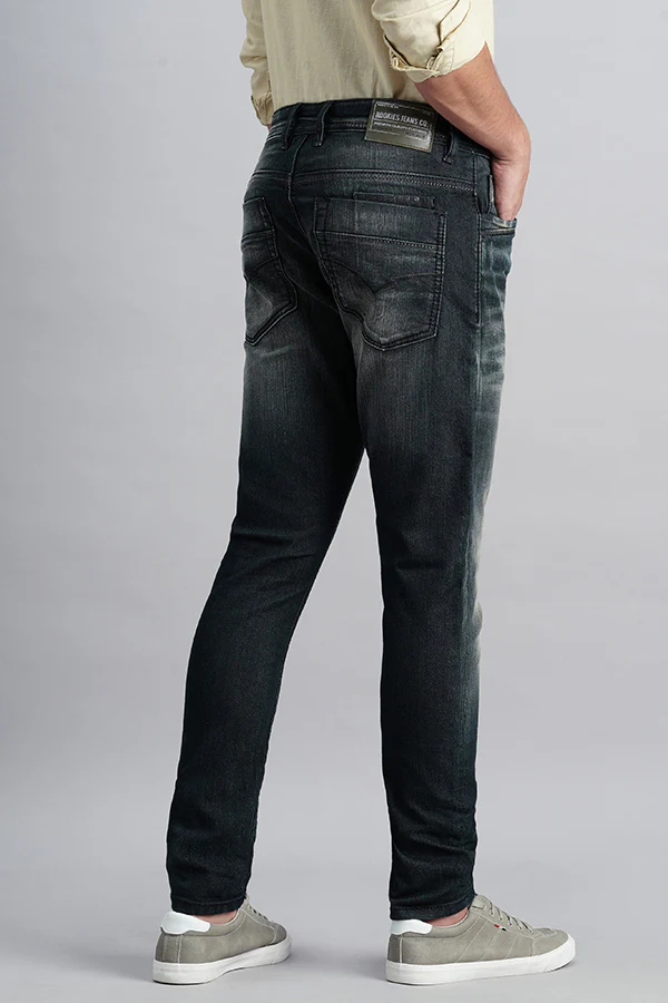 Dark Green Low-Rise Ankle Length Jeans - Image 4