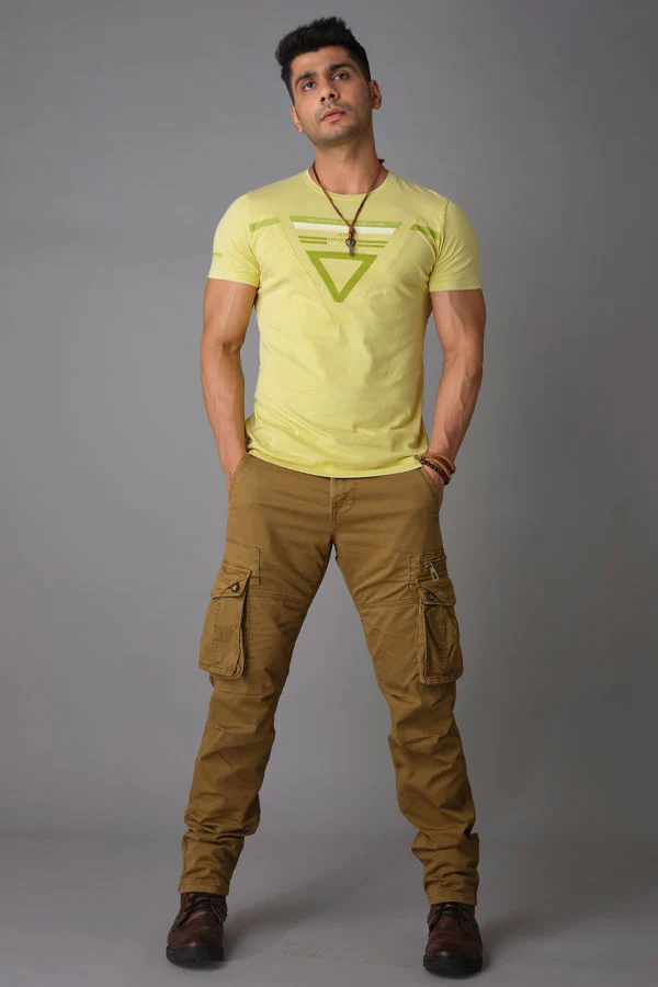 Dark Khaki Regular Fit Cargo Pant - Image 2
