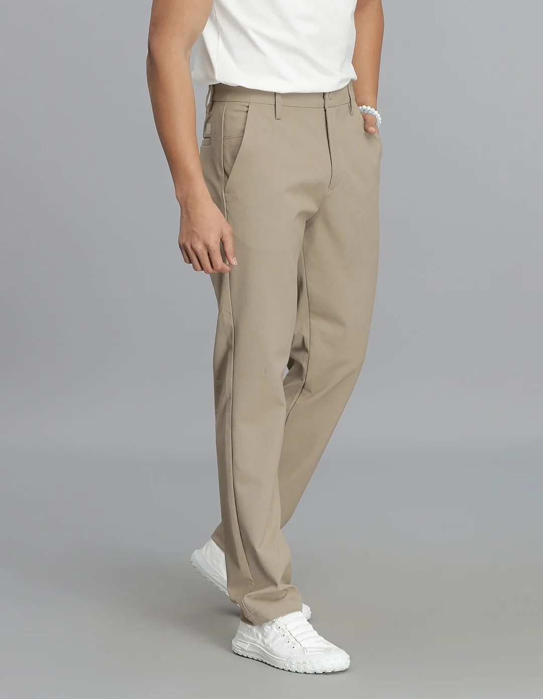 Dark Khaki Chinos Trouser - Image 4