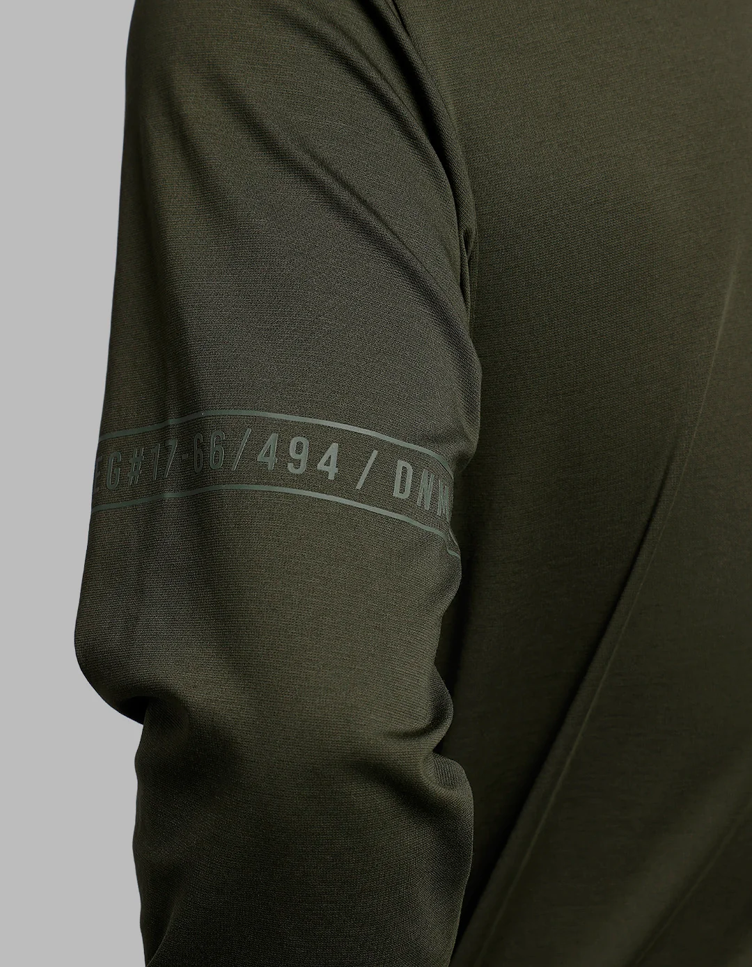 Dark Olive Full Sleeves Round Neck Tee - Image 6
