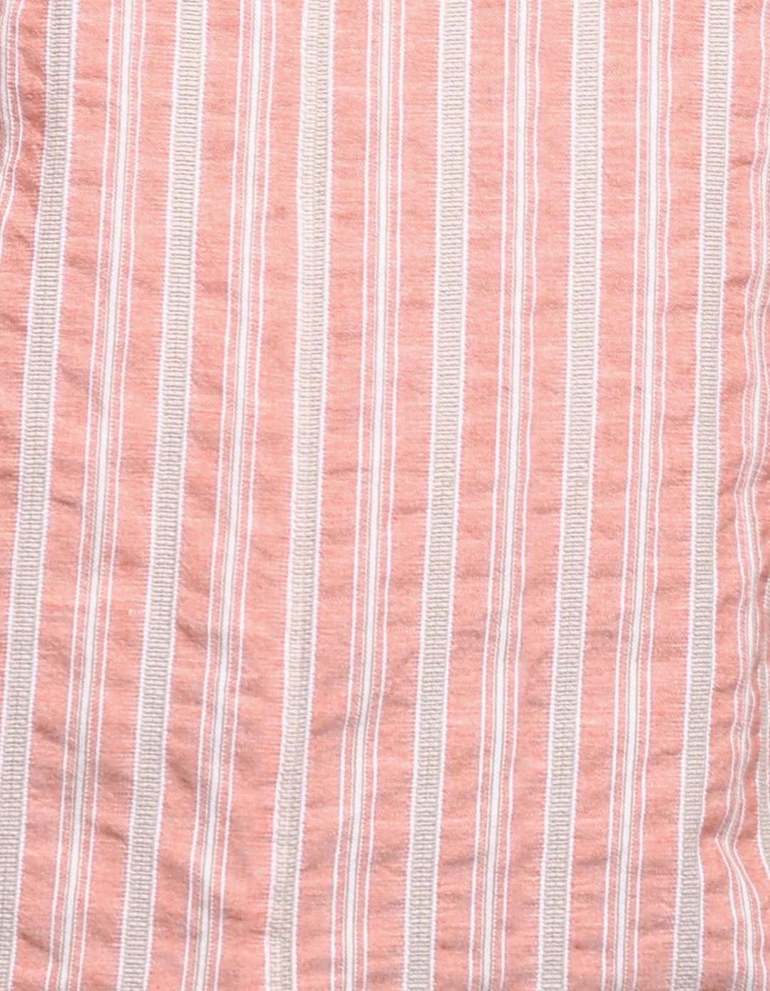 Dark Peach 100% Cotton Full Sleeve Stripe Shirt - Image 7