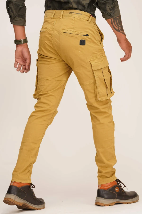 Khaki Regular Fit Cargo Pant - Image 5