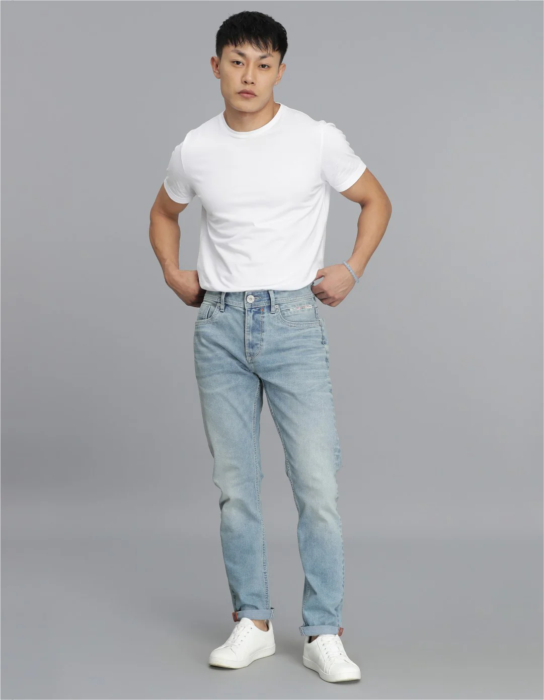 Light Blue Low-Rise Ankle Length jeans - Image 2