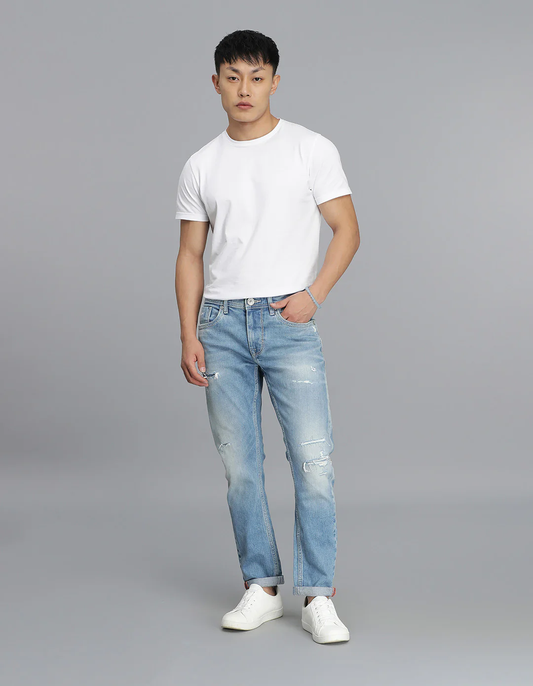Light Blue Low-Rise Ankle Length Jeans - Image 2