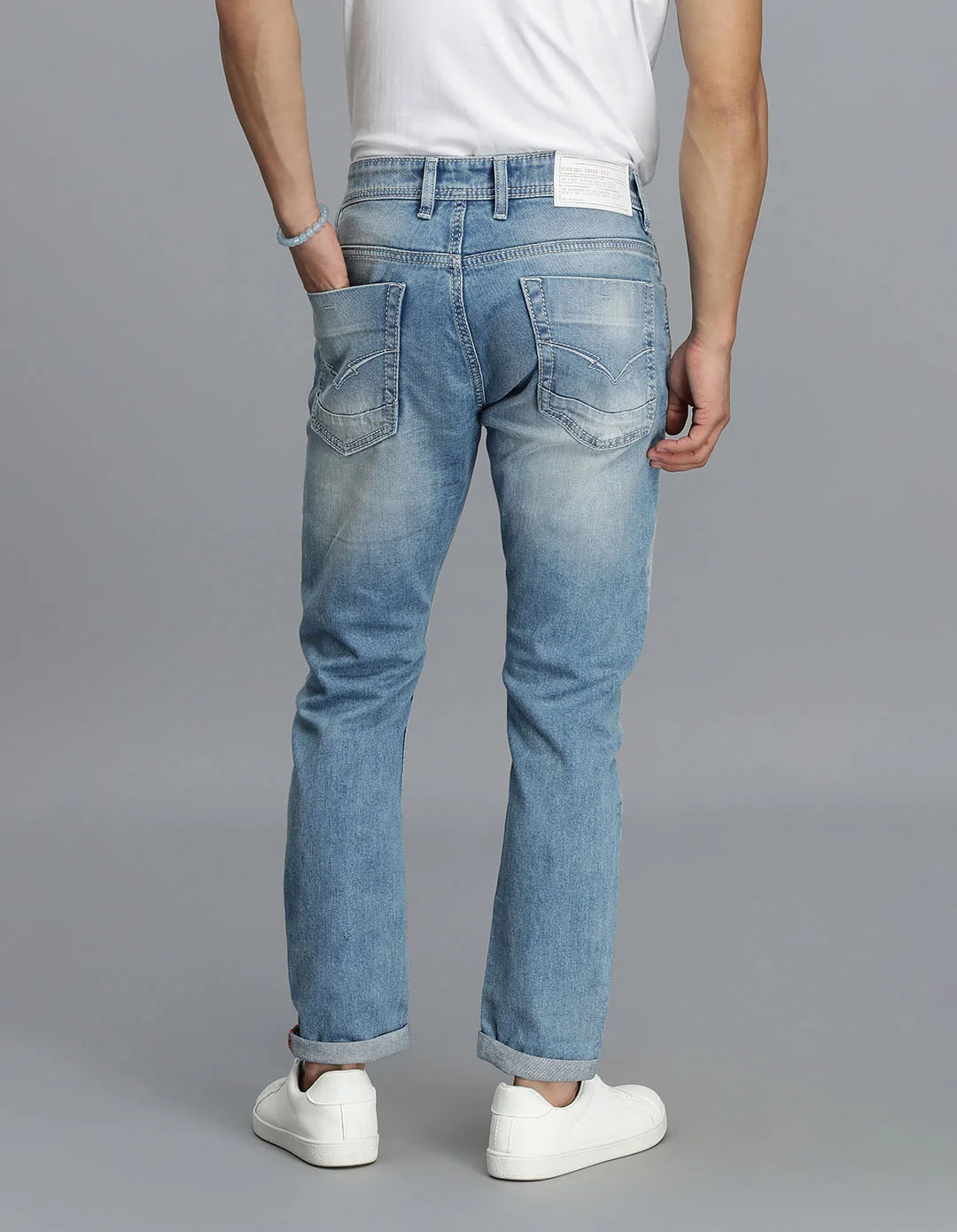 Light Blue Low-Rise Ankle Length Jeans - Image 4