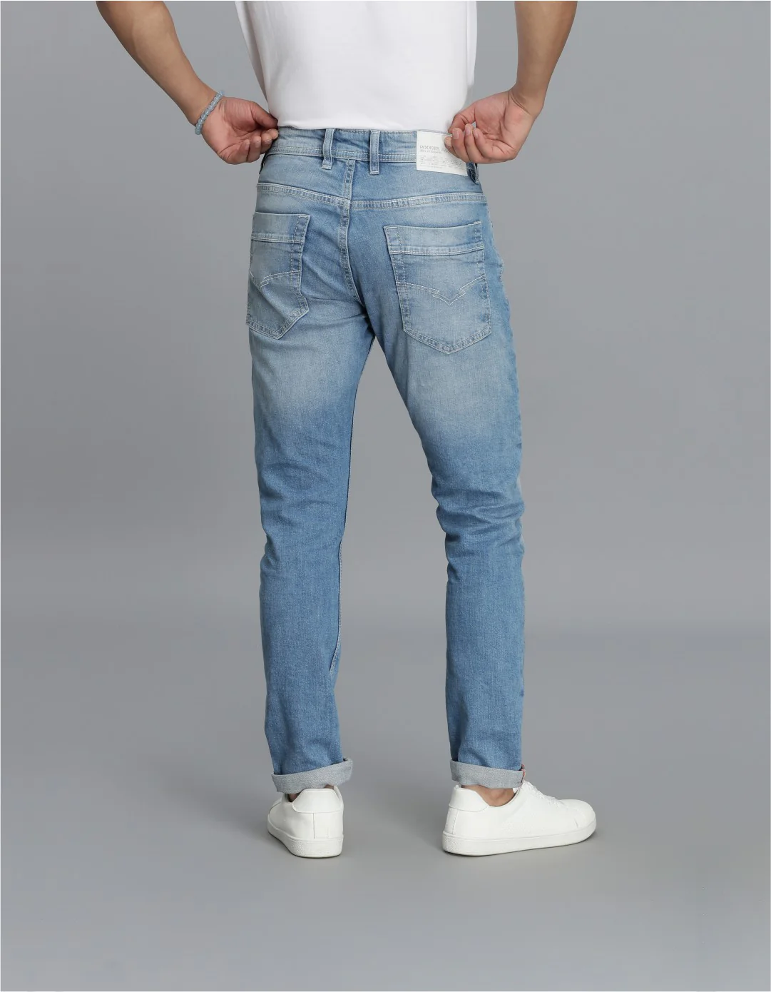 Light Blue Low-Rise Ankle Length jeans - Image 5