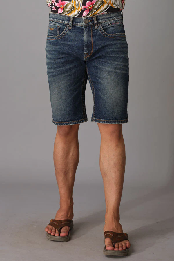 Med Blue Denim Short