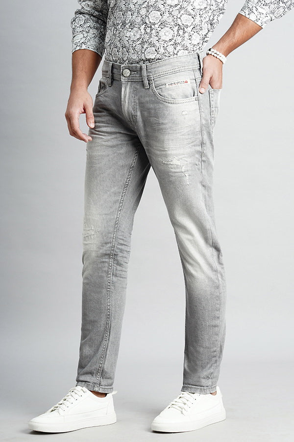 Med Grey Low-Rise Ankle Length Jeans - Image 5