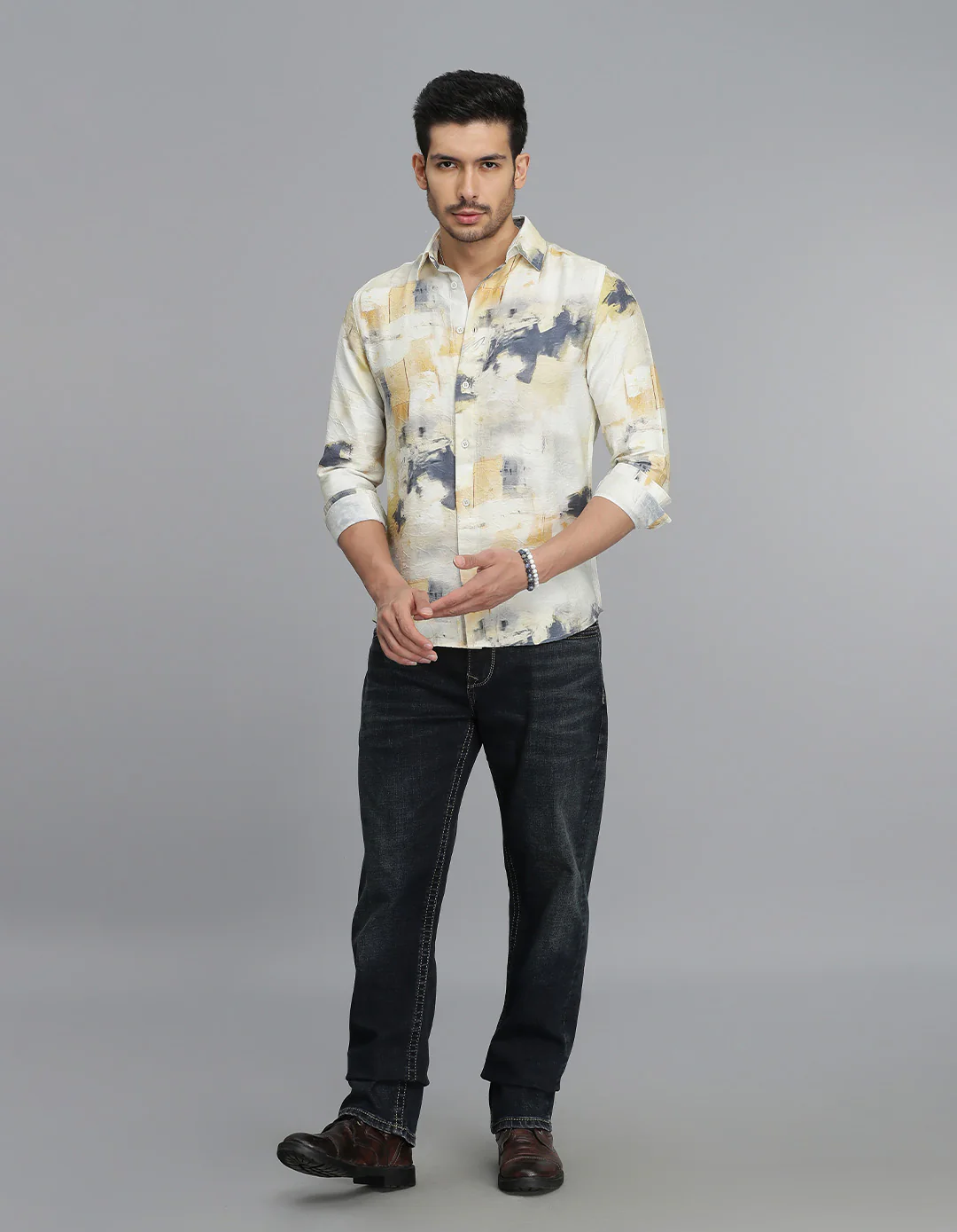 Multi Color Full Sleeves Printed Shirt - Image 2
