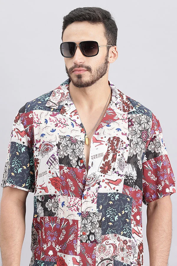 Multi Color Half Sleeve Printed Shirt - Image 6