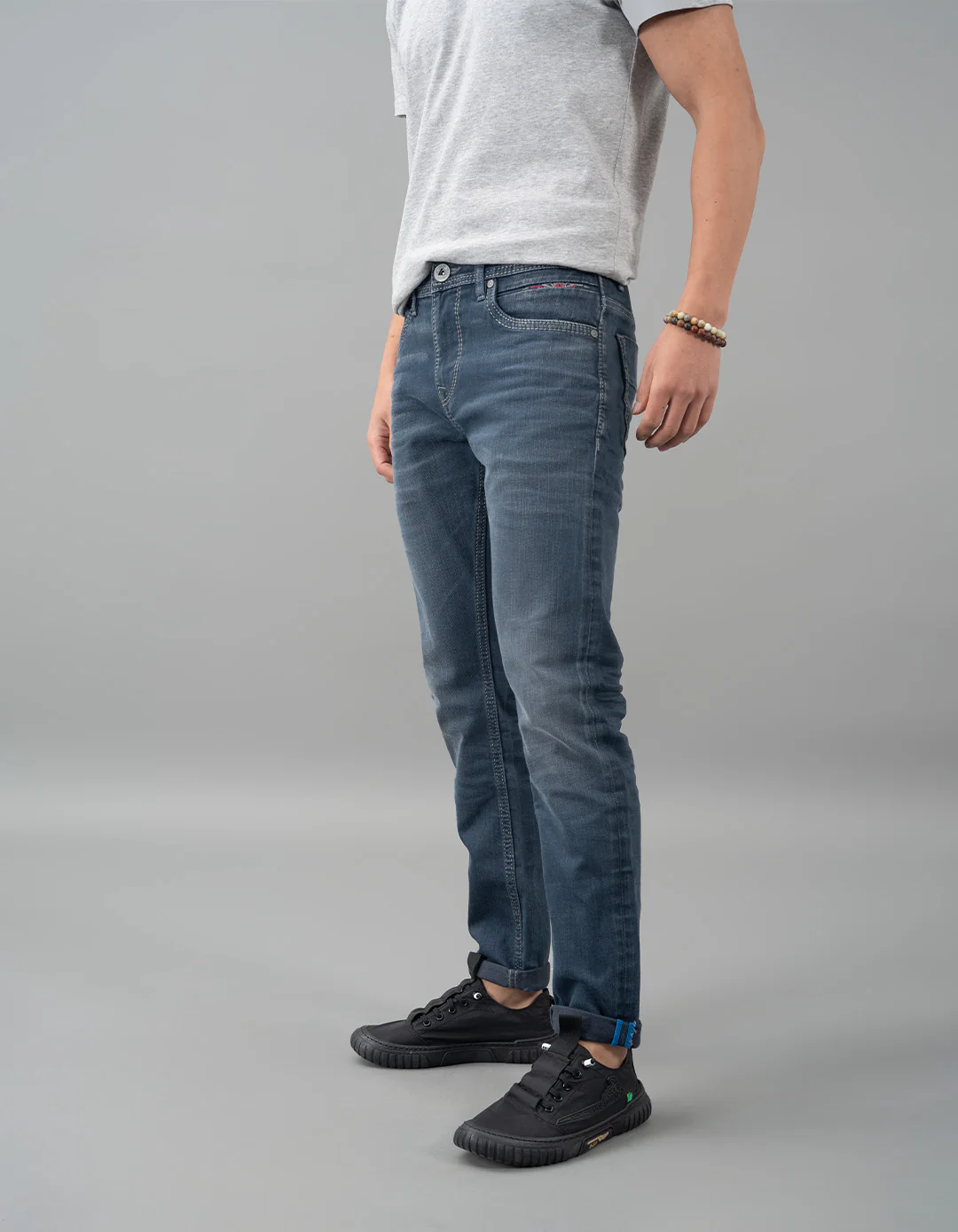 Petrol Low-Rise Ankle Length Jeans - Image 3