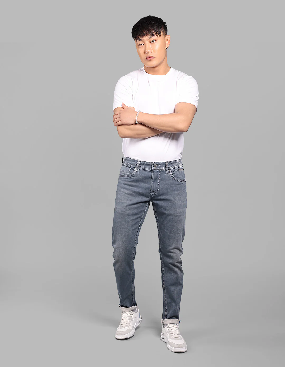 Petrol Low-Rise Ankle Length Stretch Jeans - Image 2