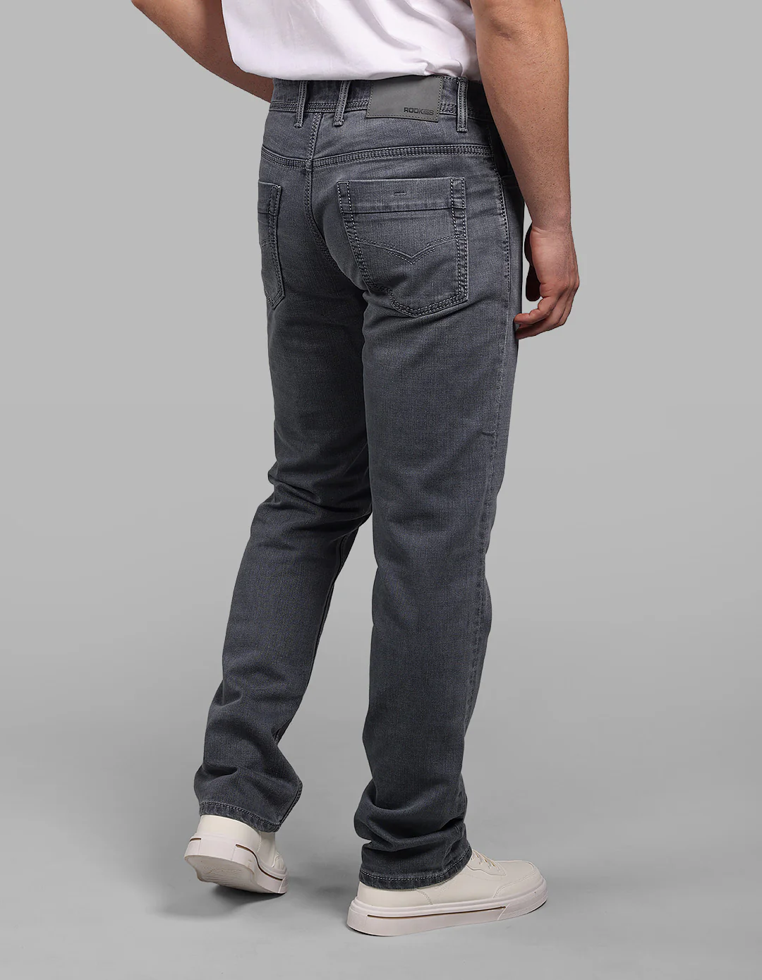 Petrol Midrise, Comfort And Straight Fit Stretch Jeans - Image 6