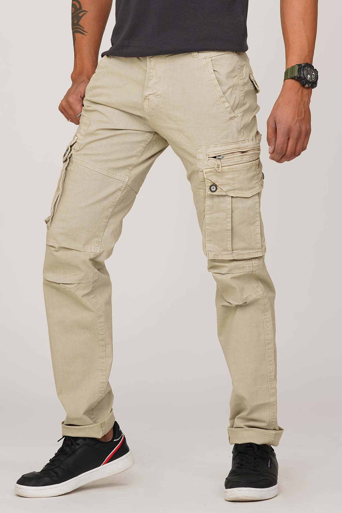 Stone Regular Fit Cargo Pant - Image 3