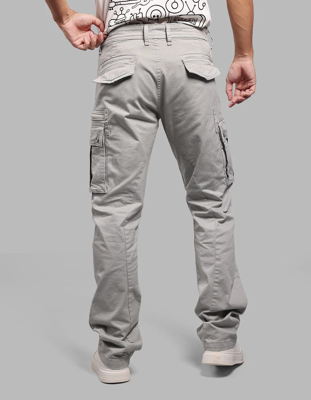 Stone Comfort Straight Fit Stretch Cargo Pants - Image 6